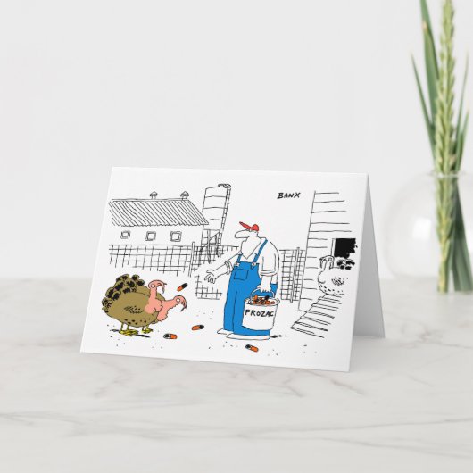 Carte de Noël de ferme de la Turquie (Devant)