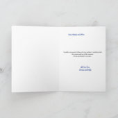 Carte de Noël de ferme d'hiver gris doux (Intérieur)