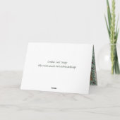 Carte de Noël de fêtes de Bourgogne Baie Houx Pin (Dos)