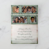 Carte de Noël de fêtes de Bourgogne Baie Houx Pin (Intérieur)