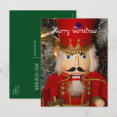 Carte de Noël de fêtes de Casse-Noisette (Devant / Derrière)