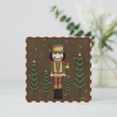 Carte de Noël de fêtes du Casse-Noisette endormi (Debout devant)