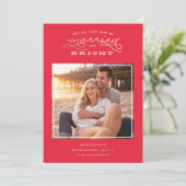 Carte de Noël de fiançailles, carte de Noël de sau (Debout devant)