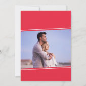 Carte de Noël de fiançailles, carte de Noël de sau (Dos)