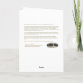 Carte de Noël de fille de trèfle capé de cadeau de (Dos)