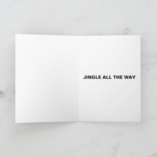 CARTE DE NOËL DE FILLE MOTOCYCLISTE (Intérieur)