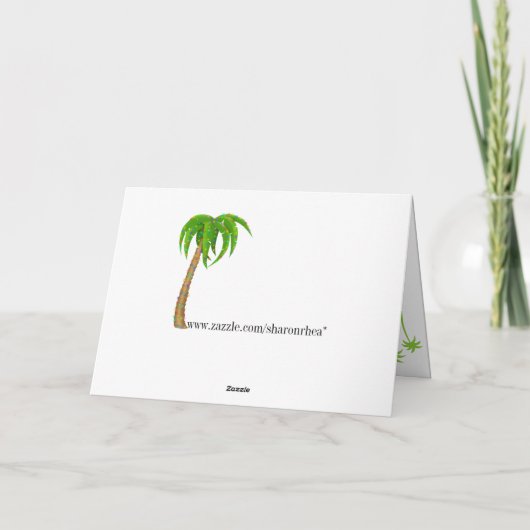 Carte de Noël de Flamant rose - SRF (Dos)