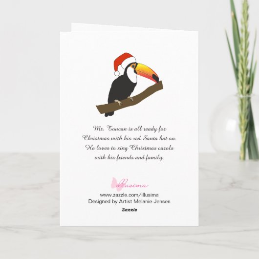 Carte de Noël de flocons de neige d'Illusima Touca (Dos)