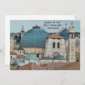 Carte de Noël de foi de la Terre Sainte (Devant / Derrière)