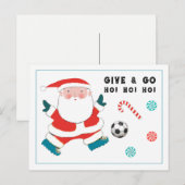 Carte de Noël de football (Devant / Derrière)
