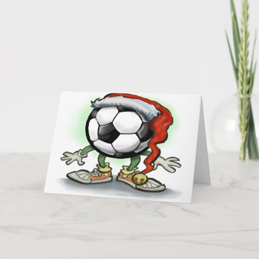 Carte de Noël de football (Devant)