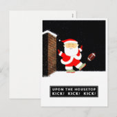 Carte de Noël de football (Devant / Derrière)