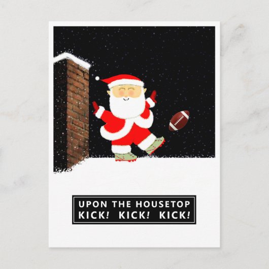 Carte de Noël de football (Devant)