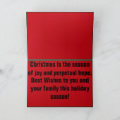 Carte de Noël de football (Intérieur)