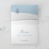 Carte de Noël de forêt enchantée (Intérieur)