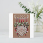 Carte de Noël de furet de Noël (Debout devant)