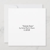 Carte de Noël de furet de Noël (Dos)