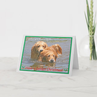 Carte de Noël de golden retriever 2014