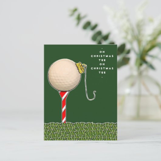 carte de Noël de golf (Debout devant)