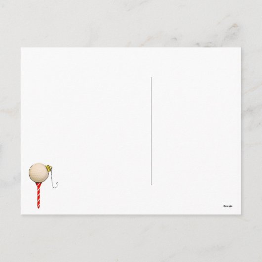 carte de Noël de golf (Dos)