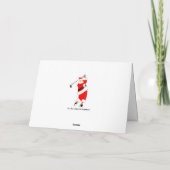 Carte de Noël de golf (Dos)