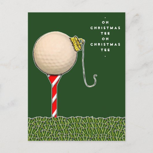 carte de Noël de golf amusante (Devant)