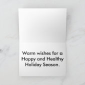 Carte de Noël de gros caractères de sages (Intérieur)