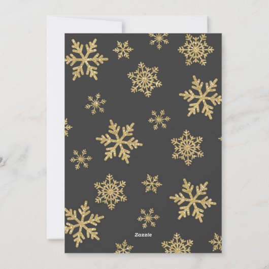 Carte de Noël de grossesse Cadre simple (Dos)