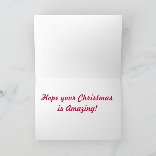 Carte de Noël de gymnaste (Intérieur)