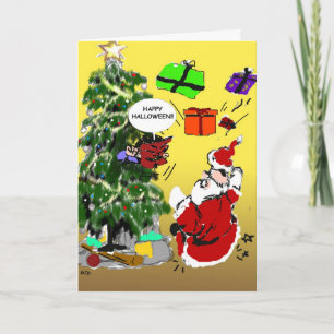 Carte de Noël de Halloween