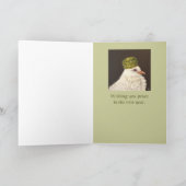 carte de Noël de hibou et de colombe (Intérieur)