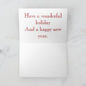 Carte de Noël de hockey (Intérieur)