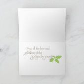 Carte de Noël de Holidaze de vison - spirales (Intérieur)