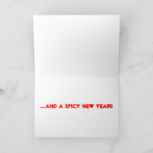 Carte de Noël de Jalapeno (Intérieur)