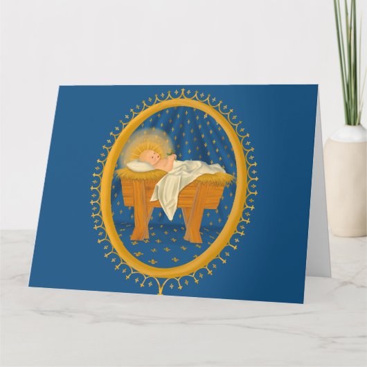 Carte de Noël de Jésus bébé (Devant)