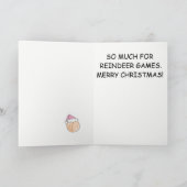 Carte de Noël de jeux de renne (Intérieur)