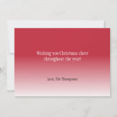 Carte de Noël de joli visage (Dos)