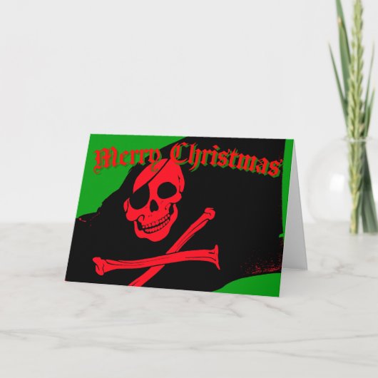 carte de Noël de jolly roger (Devant)