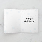 Carte de Noël de Kawaii Terre-Neuve (Intérieur)