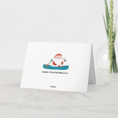 Carte de Noël de kayak en canoë (Dos)