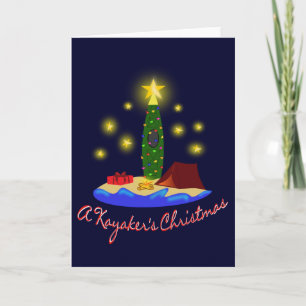 Carte de Noël de Kayakers