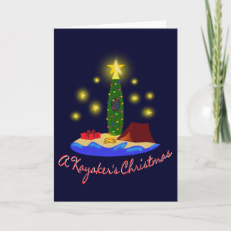 Carte de Noël de Kayakers