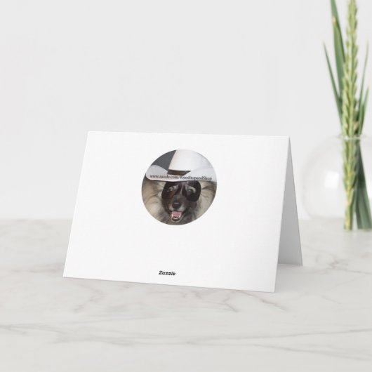 Carte de Noël de Keeshond (Dos)