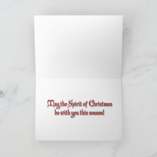 Carte de Noël de Keeshond (Intérieur)