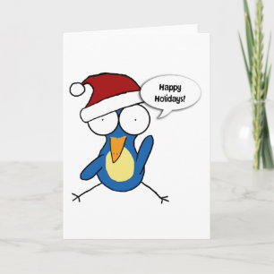 Carte de Noël de kiwi de Père Noël