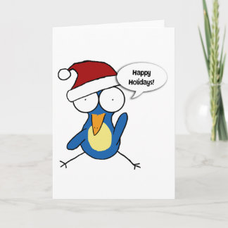 Carte de Noël de kiwi de Père Noël