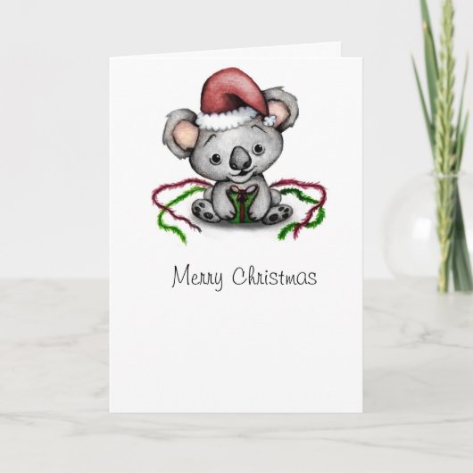 Carte de Noël de koala (Devant)