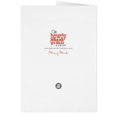 Carte de Noël de l’Amoureux des chats "Furry Chris (Dos)