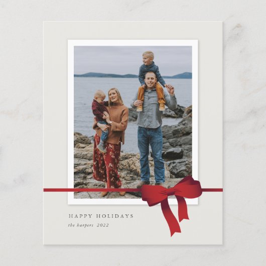 Carte de Noël de la Botte rouge Budget (Devant)