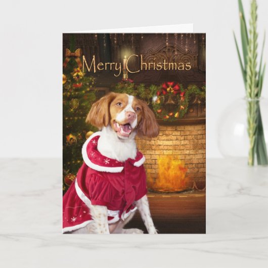 Carte de Noël de la Bretagne de vacances (Devant)